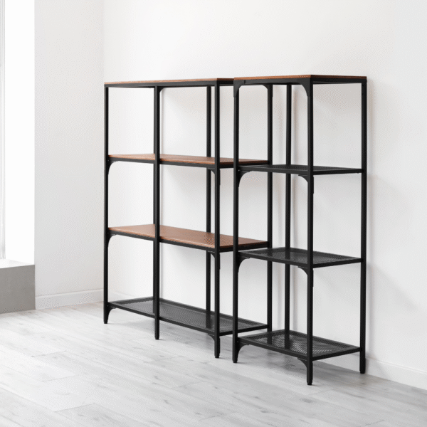 Estantería abierta de metal y madera - Imagen 2